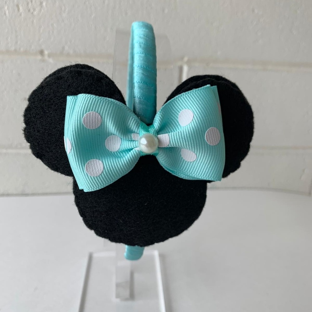HAND MADE
Minnie Mouse Headband
Color = Pink & Bla - Picture 2 of 4